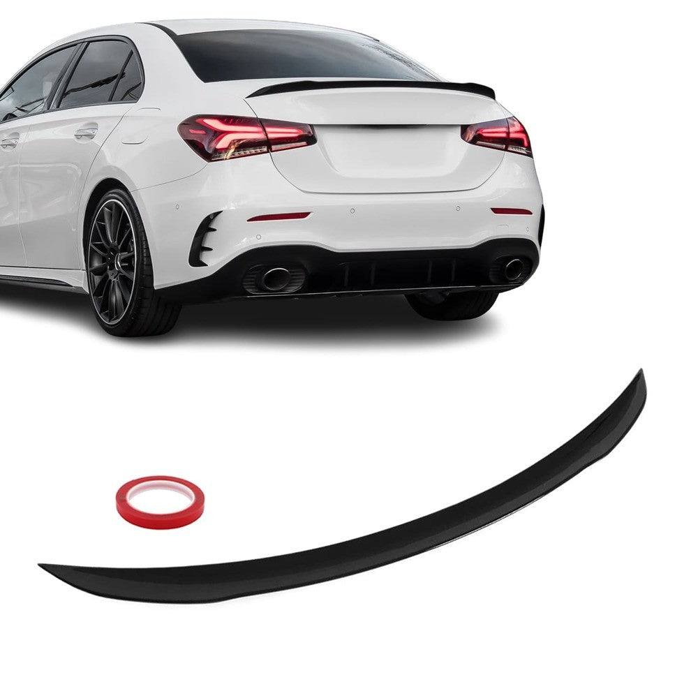 A45-inspirerad Bakluckespoiler för Mercedes-Benz V177 (18-25) sedan, blank svart
