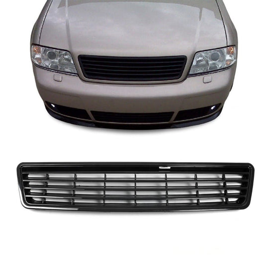 Emblemlös grill för Audi A6 C5 (97-01), svart