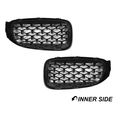 Diamond Frontnjurar set för BMW F34 GT, blank svart