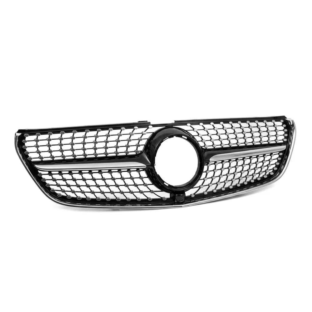 Diamond Grill för Mercedes V-Class W447 (14-19) pre-facelift, svart + krom