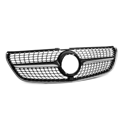 Diamond Grill för Mercedes V-Class W447 (14-19) pre-facelift, svart + krom