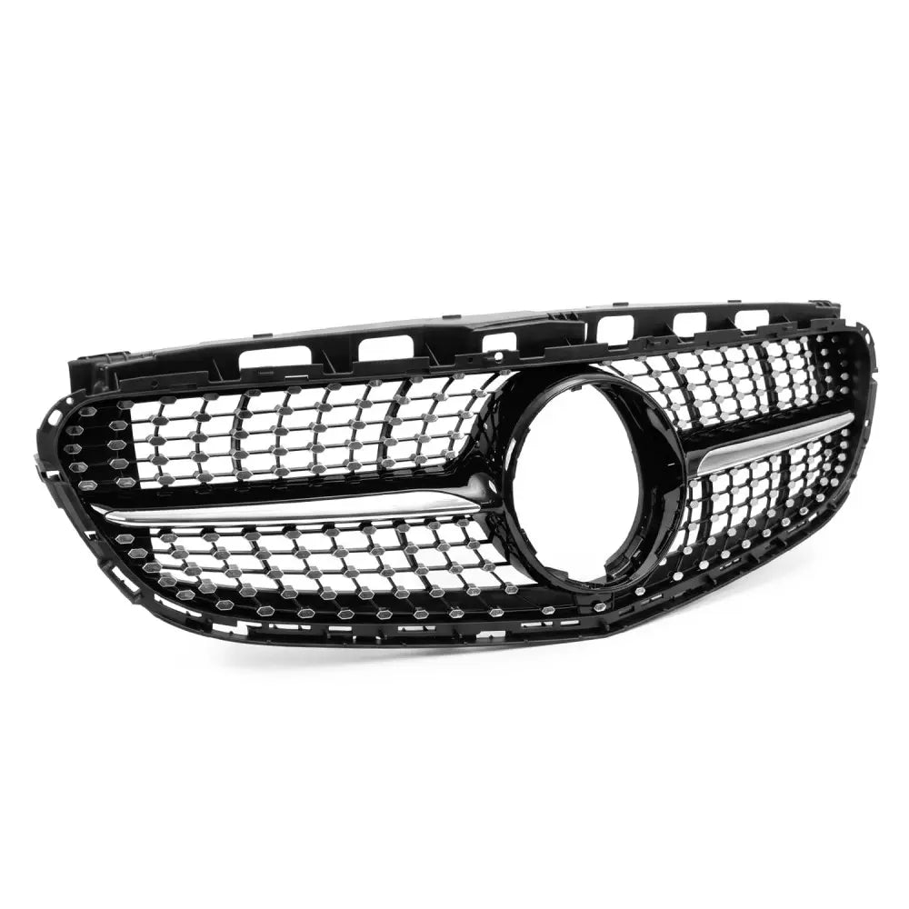 Diamond Grill för Mercedes W212 / S212 facelift (13-16), svart + krom