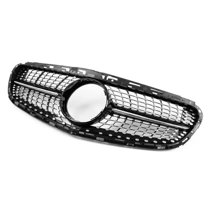 Diamond Grill för Mercedes W212 / S212 facelift (13-16), svart + krom