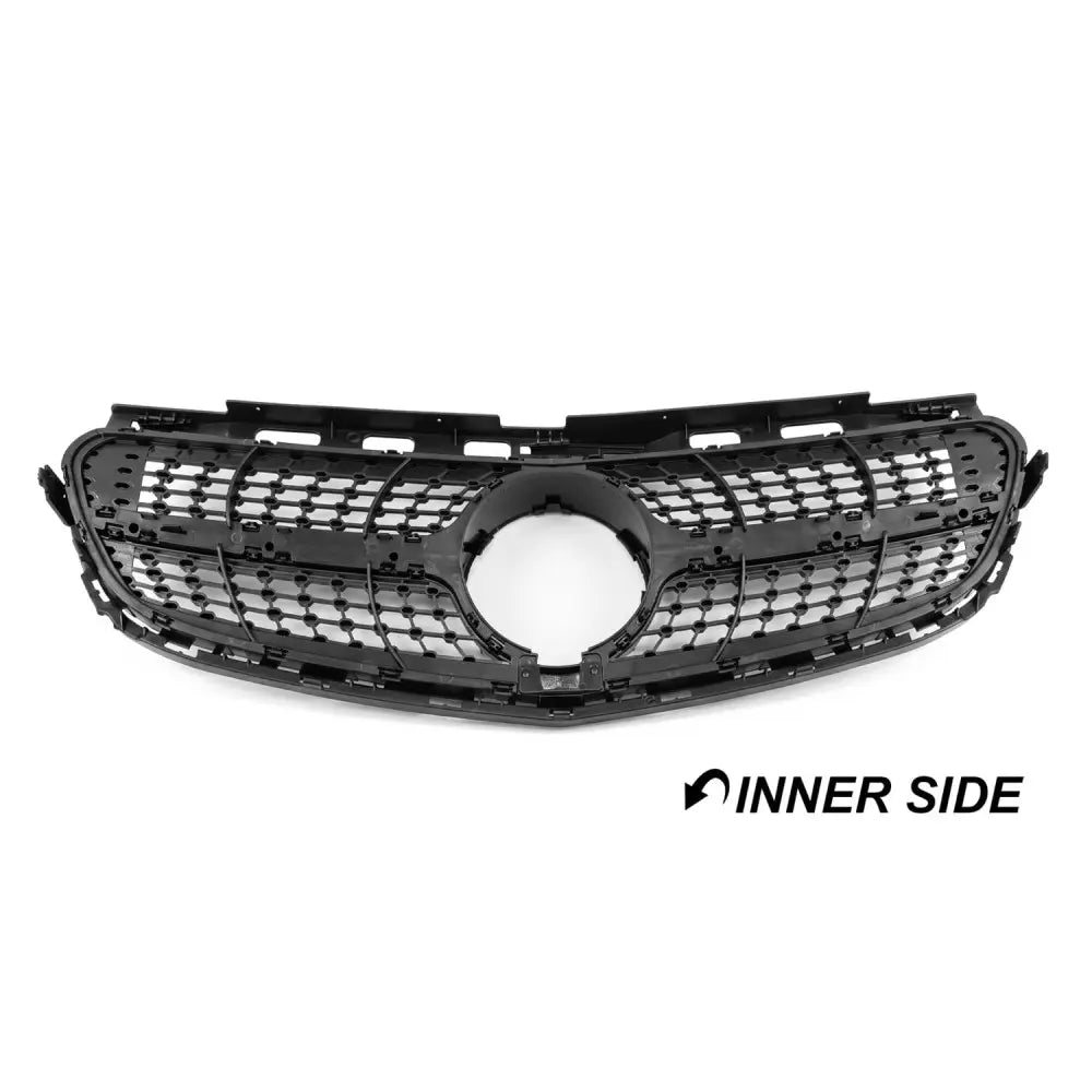 Diamond Grill för Mercedes W212 / S212 facelift (13-16), svart + krom