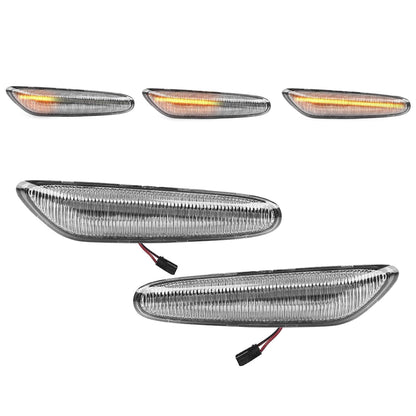 Dynamiska LED-sidoblinkers för BMW E60 / E61 (03-10), vit
