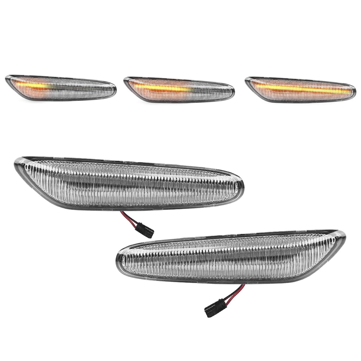 Dynamiska LED-sidoblinkers för BMW E90 / E91 (05-11), vit