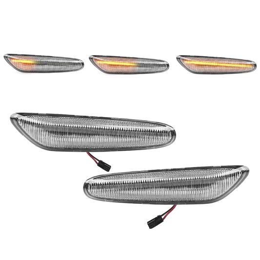 Dynamiska LED-sidoblinkers för BMW E90 / E91 (05-11), vit