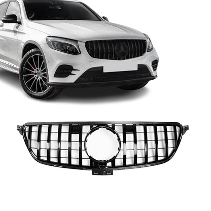 Frontgrill för Mercedes-Benz GLE C292 coupé (15-19), blank svart
