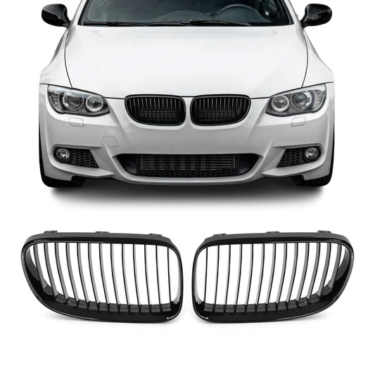 Främre njurar för BMW E92 / E93 LCI (10-13), blank svart