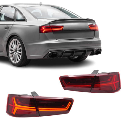 Full LED Baklykt set för Audi A6 C7 sedan (11-14) pre-facelift