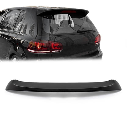 GTI-stil Takspoiler för VW Golf MK6 standard modeller, blank svart