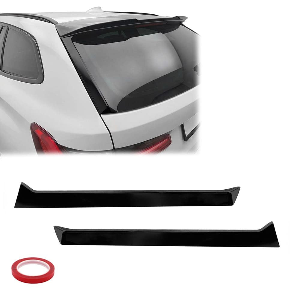 HAUER Rear Window Spoilers / Fins sats för BMW G21 / G81 Touring, blank svart