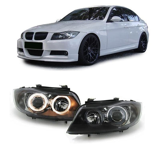 Strålkastare med Angel Eyes för BMW E90 / E91 (05-11)