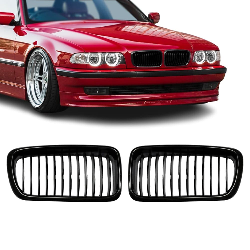 Främre njurar för BMW E38 (94-01), blank svart