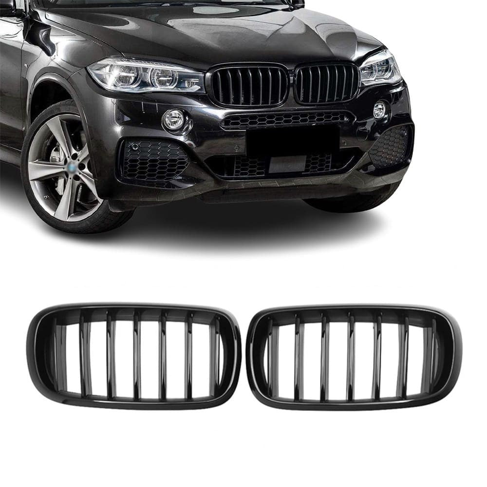 Njurar för BMW F15 X5 / F16 X6, blank svart