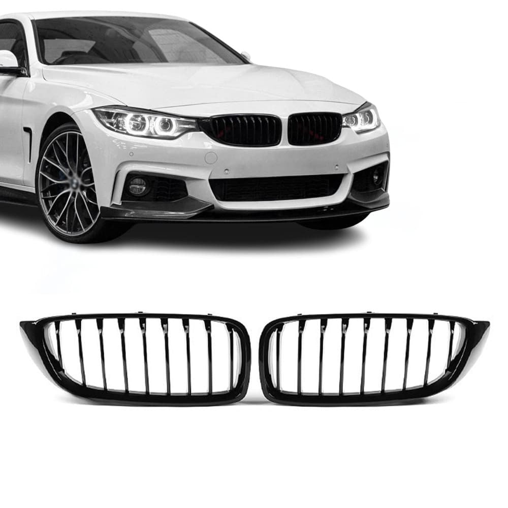 Främre njurar för BMW F32 / F33 / F36 / F80 / F82, blank svart