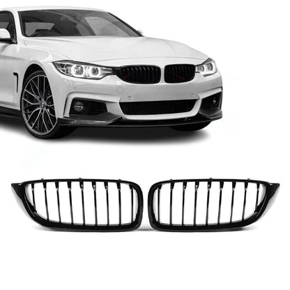 Främre njurar för BMW F32 / F33 / F36 / F80 / F82, blank svart