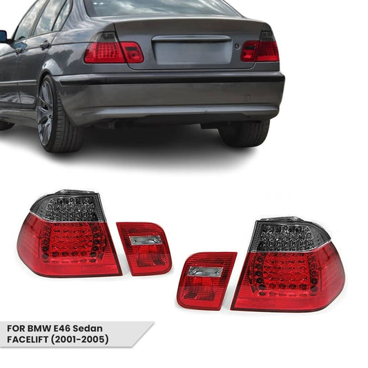 LED Bakljus sats för BMW E46 (01-05) Sedan, röktonad
