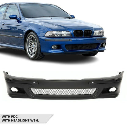M-Pack Främre stötfångare för BMW E39, med PDC, med strålkastarspolare