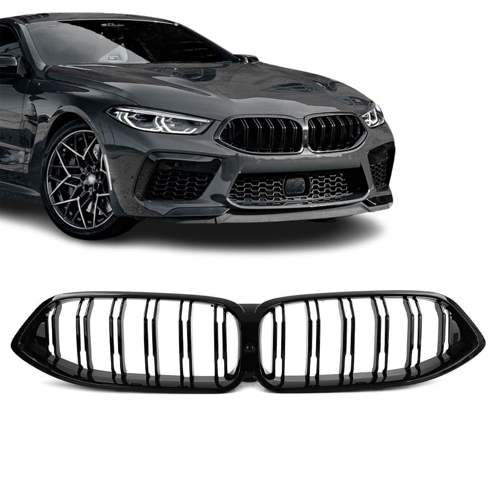 M-stil Njurar för BMW G14, G15, G16 PRE-LCI (18-22), dual-slat, blank svart
