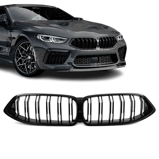 M-stil Njurar för BMW G14, G15, G16 PRE-LCI (18-22), dual-slat, blank svart