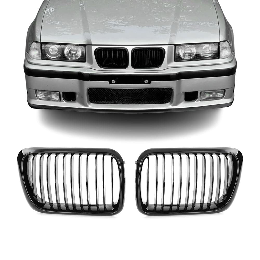 M3-stil Njurar för BMW E36 facelift (96-99), blank svart