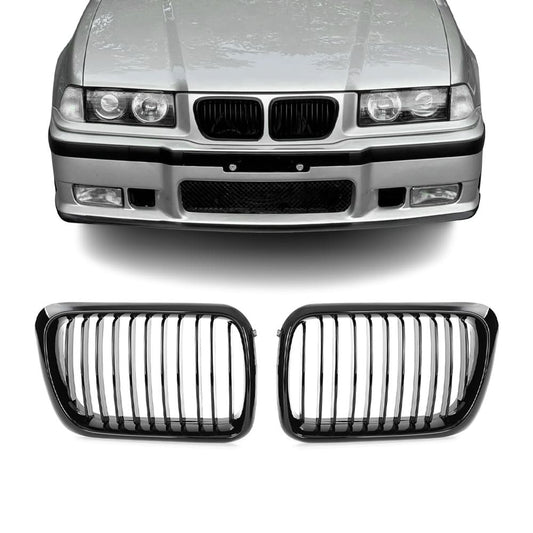 M3-stil Njurar för BMW E36 facelift (96-99), blank svart