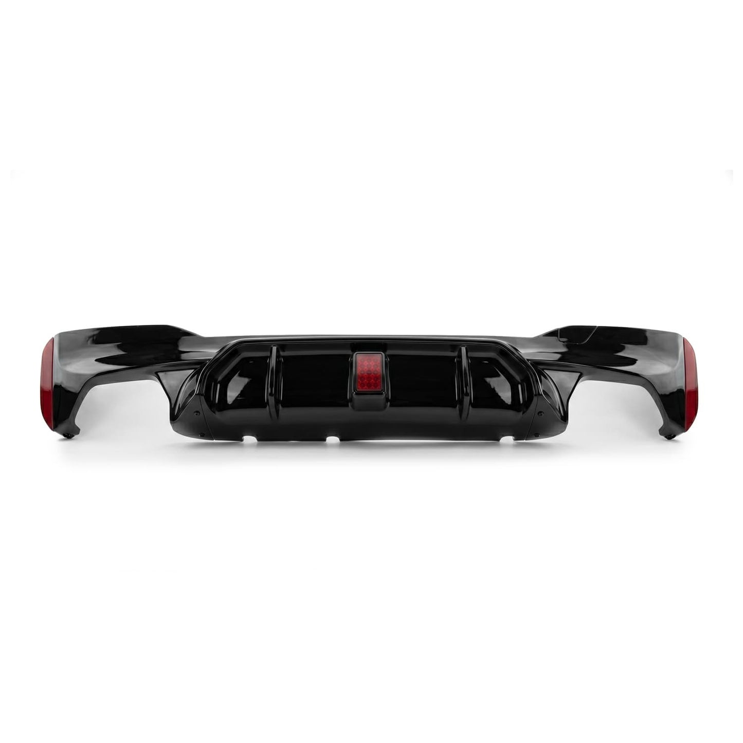 M5-stil Diffuser med LED Tracklight för BMW G30 / G31 PRE-LCI, blank svart