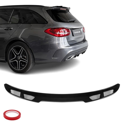 MX-Style Takspoiler för Mercedes S205 (W205) Kombi, blank svart