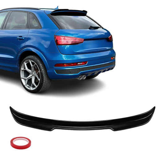 MX-stil baklucka / Takspoiler för Audi Q3 8U (11-18), blank svart