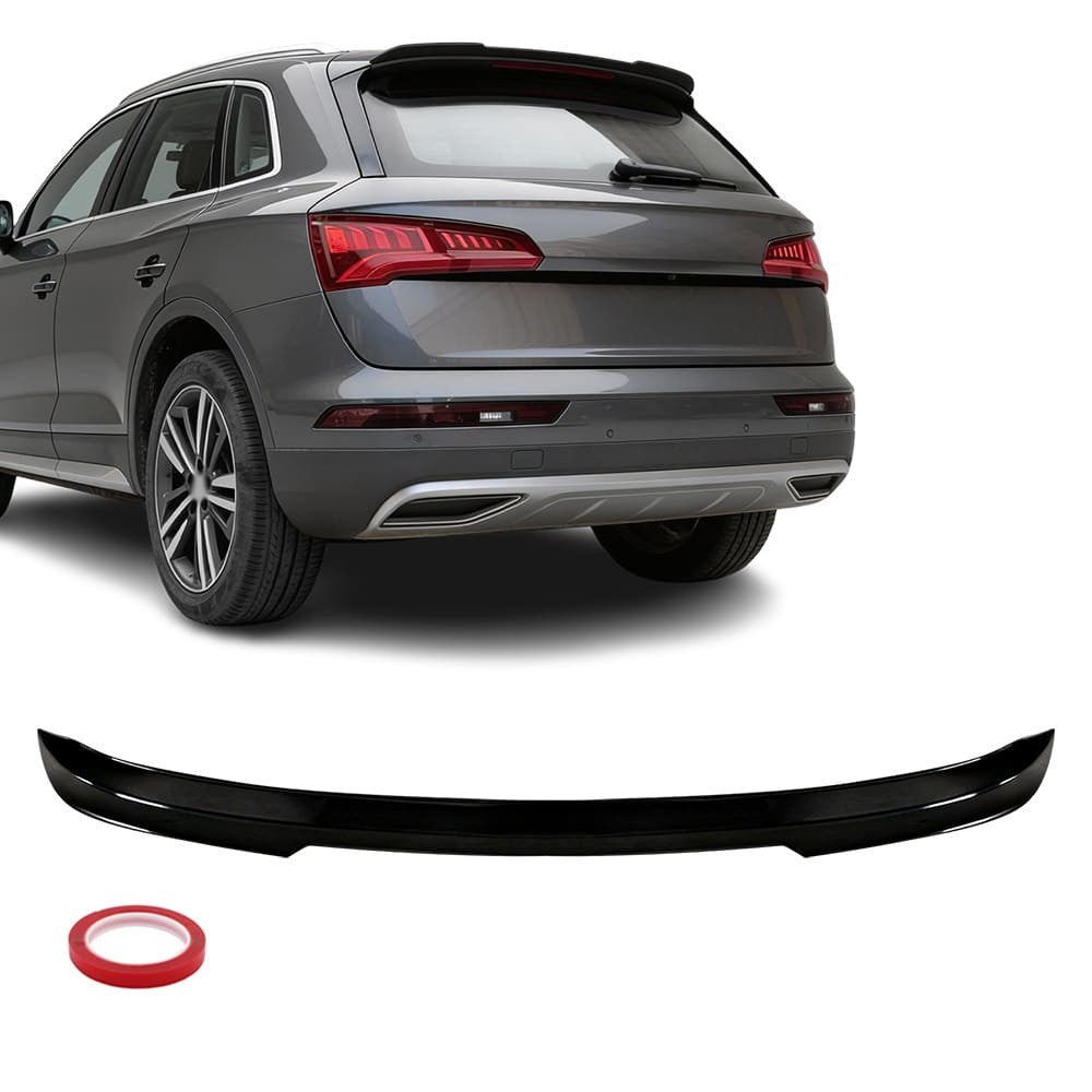 MX-stil baklucka / Takspoiler för Audi Q5 FY (18-25) standard version, blank svart
