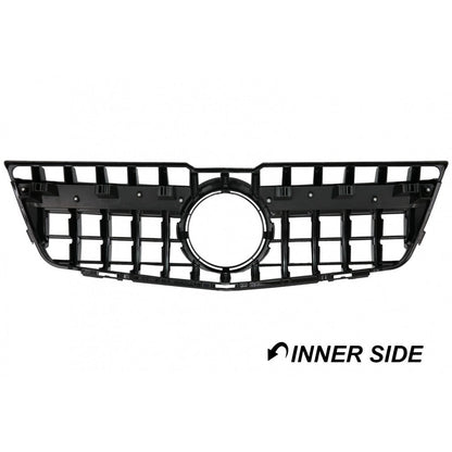Panamericana GT-stil Frontgrill för Mercedes GLK X204 (08-12) pre-facelift, svart + krom