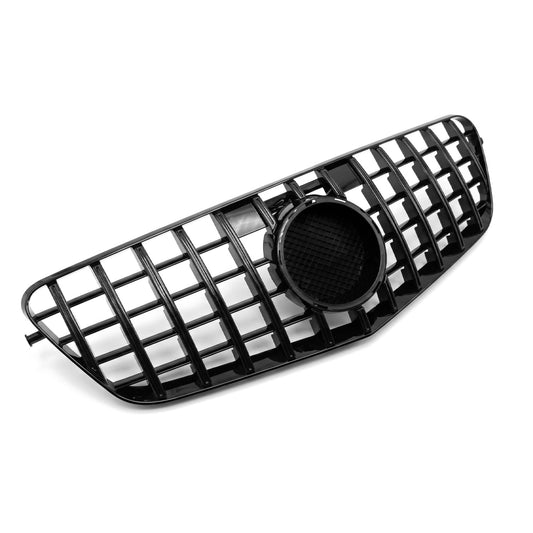 Panamericana GT-stil Frontgrill för Mercedes W212 / S212 pre-facelift (09-13), blank svart