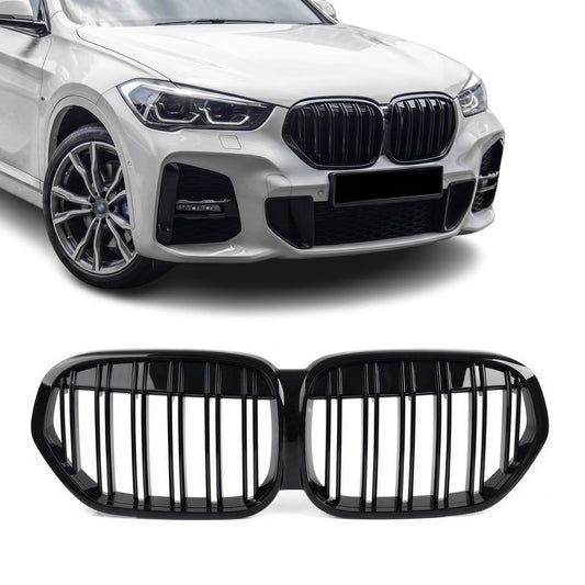 Performance Front Njurar för BMW X1 F48 LCI (19-22), blank svart