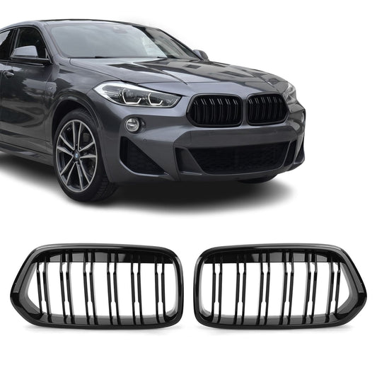 Performance Främre njurar för BMW X2 F39 (17-23), blank svart