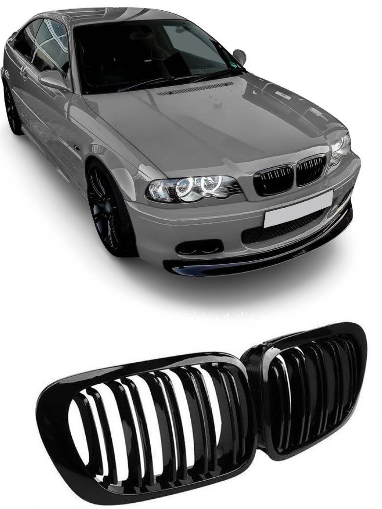 Performance-njurar för BMW E46 coupé / cabriolet (99-03), blank svart