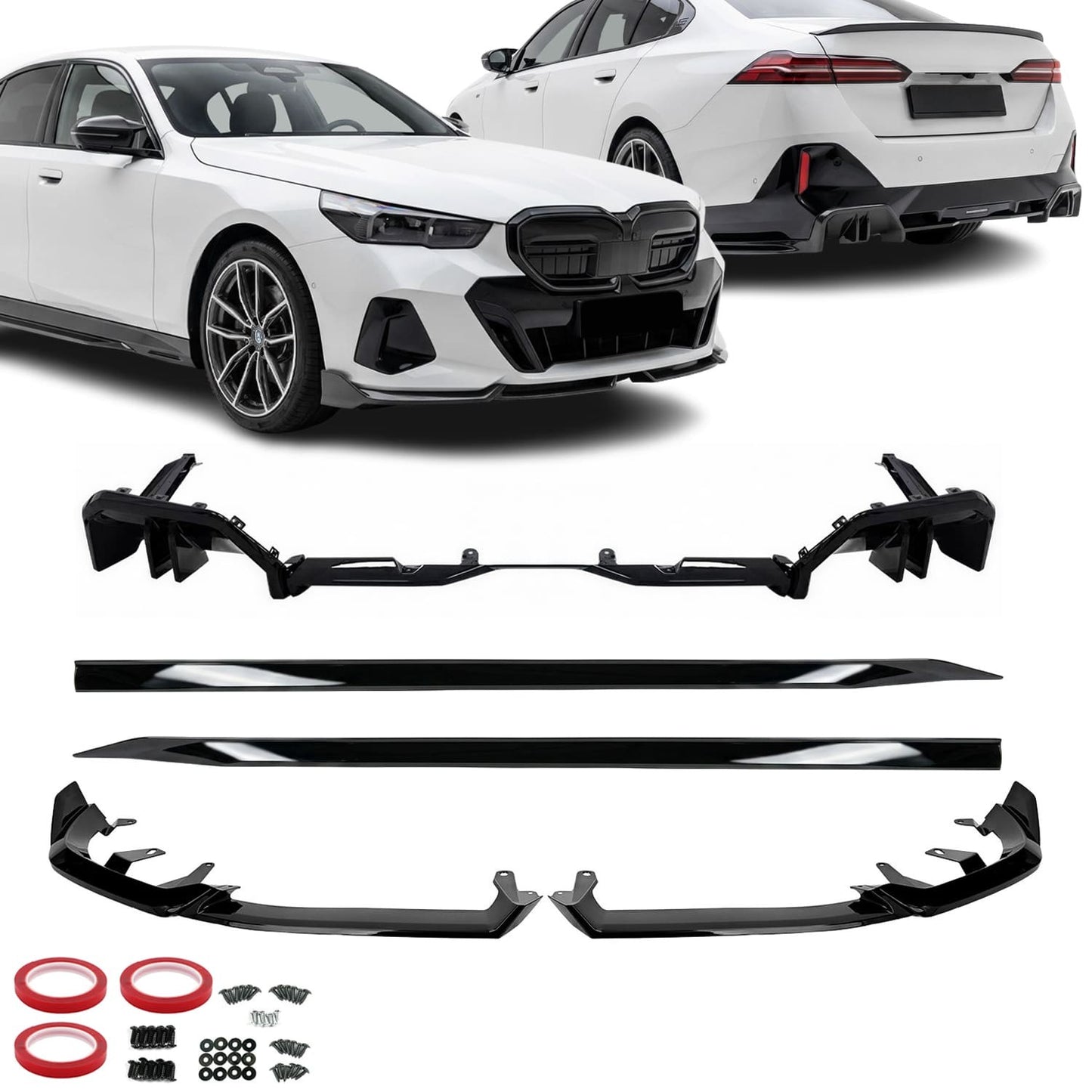 Performance sats för BMW G60 / G61 med M-Pack, blank svart
