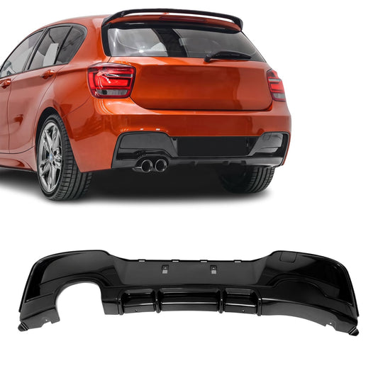Performance Diffuser för BMW F20 / F21 PRE-LCI (11-15) med M-Pack, blank svart