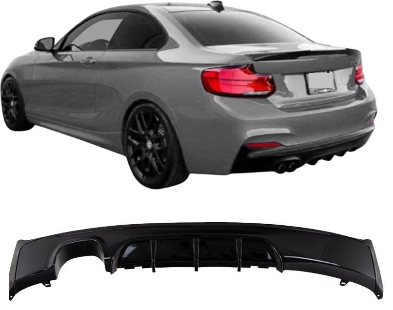 Performance Diffuser för bakre stötfångare för BMW F22 / F23 med M-Pack