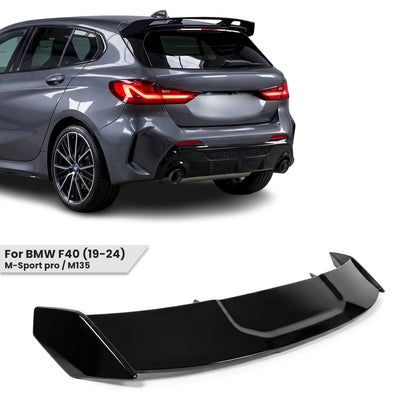 Performance Takspoiler för BMW F40 (M-Sport Pro / M135), blank svart