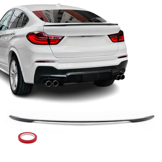 Performance Bakluckespoiler för BMW X4 F26 (14-18), blank svart