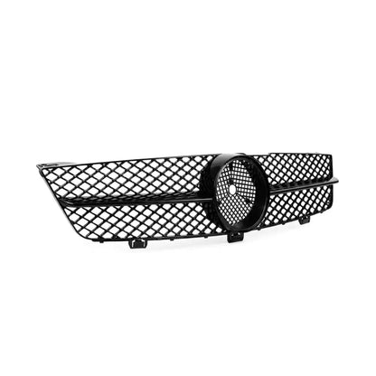 Frontgrill för Mercedes-Benz CLS (C219 / W219) facelift (08-10), blank svart