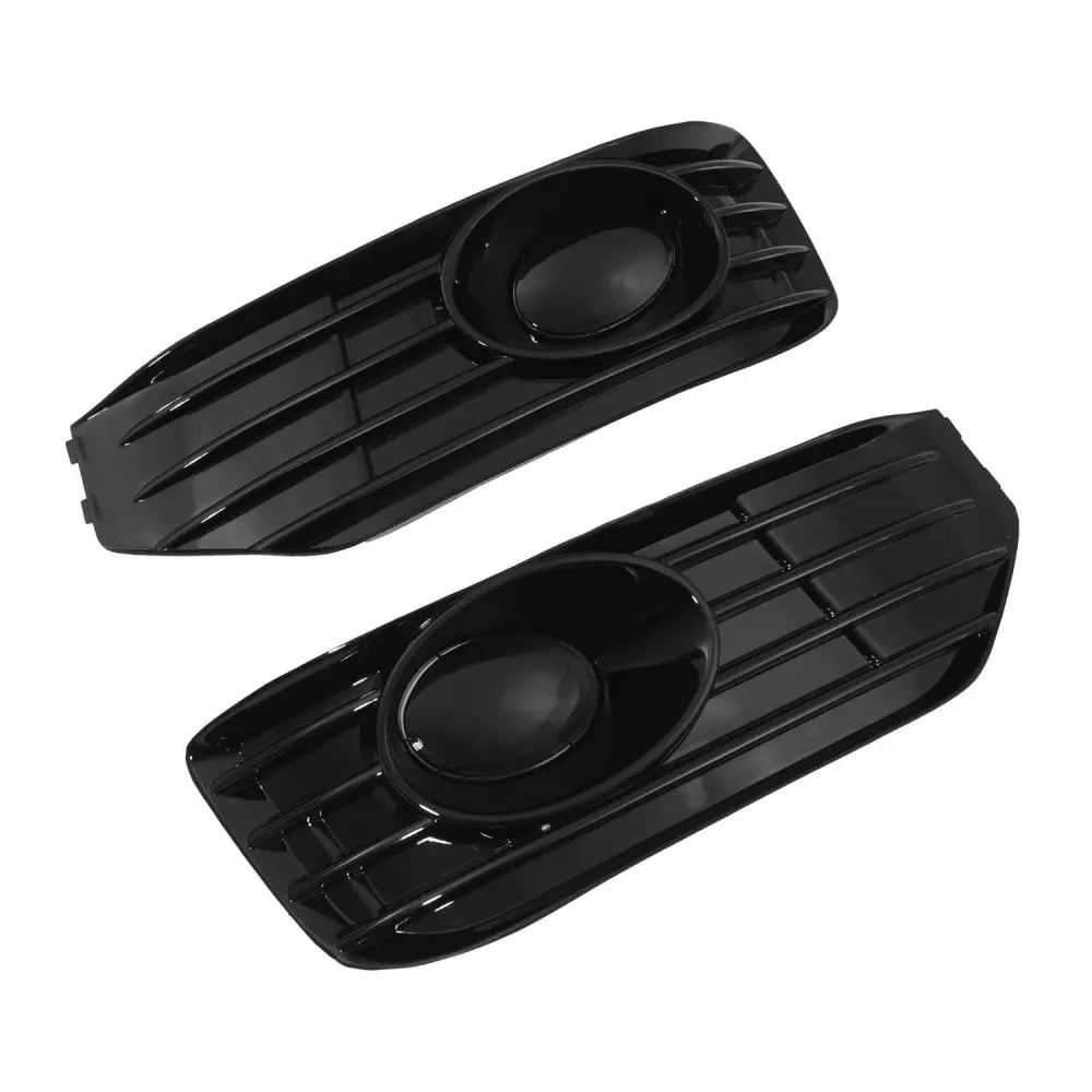 Dimljusgaller/Kåpor, set lämplig för VW T5.1 (09-14) med Sportline-sänkning, blanksvart