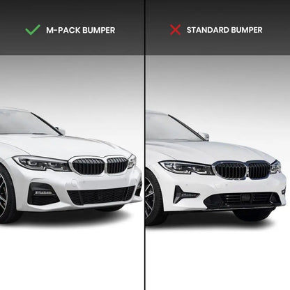 WR Frontläpp för BMW G20 / G21 (18-22) Pre Lci med M-Pack, blank svart