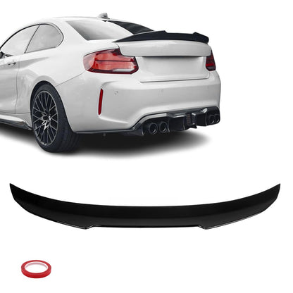 PSM stil Bakluckespoiler för BMW F22 / F23 / F87, blank svart