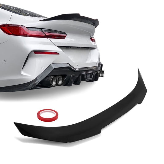 PSM stil Bakluckespoiler för BMW G16 / F93 Gran coupé, blank svart