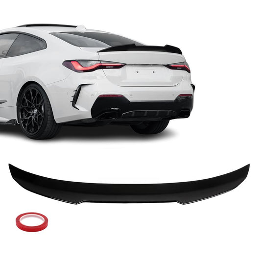 PSM stil Bakluckespoiler för BMW G22 / G82 coupé, blank svart