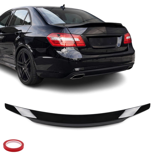 PSM-stil Bakspoiler för Mercedes W212 (09-16) Sedan, blank svart