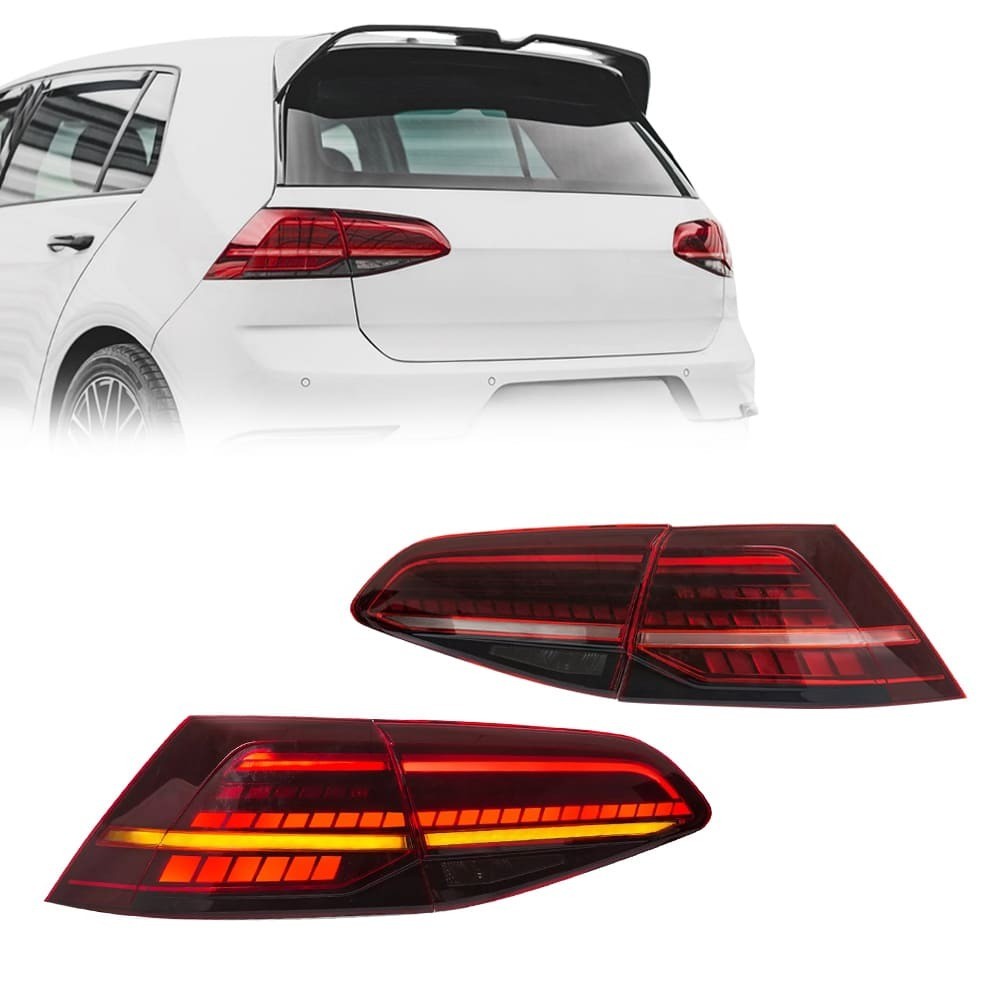 R stil LED Bakljus sats med Dynamic Blinkers för VW Golf MK7 (13-19) halvkombi