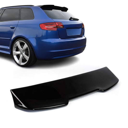 RS-stil Takspoiler för Audi A3 8P (05-12) 5-door halvkombi, blank svart